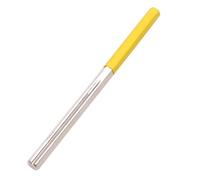 Guitar Fret Dressing Crowning File with Rubber Handle, Narrow/Medium/Wide 3 Edges Fret Repairing Tools Compatible with Guitars Ukuleles Bass Banjo (yellow)