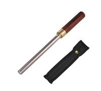 Guitar Fret Dressing Metal Tool With 3 Size Edges Wooden Handle Guitar Repair Maintenance Luthier Tool Guitar Parts (Color : 02)