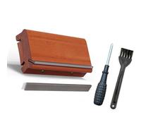 Guitar Fret Edges File With 3 Adjustable Angles Wood Texture For Efficient Fret Dressing On Guitars Basses Ukuleles