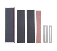 Guitar Fret Leveling File, Acoustic Guitar DIY Luthier Tools, 4 - Sided Sandpaper Sanding Beam for Electric Classical Guitars, Aluminum Alloy Rustproof with Fingerboard Retainers a