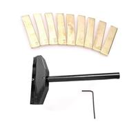 Guitar Fret Press Fingerboard Pressing Tool With 9 Radius Inserts Brass For Electric Guitar Luthiers Repair Tool (Color : Bk)