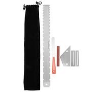 Guitar Fret Repair Kit | Polishing File & Leveling Ruler | String Instrument Maintenance Tools for Guitar Neck/Bridge/Nut | 6 - Piece DIY Luthier Kit