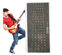 Guitar Fret Scales for Bass Stickers Color - Easy to Read Guitar Note Sticker - Fret Map Sticker for Kids, Guitar Fretboard Poster, Learning Guitar for Beginners Kids, for Acoustic Guitar Bavokon