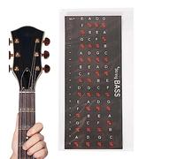 Guitar Fret Scales for Bass Stickers Color, Fretboard Poster Easy to Read, Fret Map Sticker for Kids, Guitar Fretboard Poster, Learning Guitar for Beginners Kids, for Acoustic Guitar Bavokon