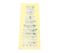 Guitar Fretboard Markers Inlay Stickers Decals Traditional Trapezoid Neck Fretboard Sticker For Guitar Bass And Ukulele Guitar Inlay Stickers For Fretboard Guitar Neck Stickers Guitar Fretboard Neck