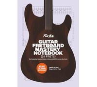 Guitar Fretboard Mastery Notebook (24 Frets): 5 Blank 24-Fret Diagrams per Page for Exploring Scales, Modes & Extended Riffs Across the Neck