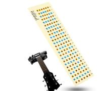 Guitar Fretboard Sticker, 19 X 7 X 1cm/7.5 X 2.8 X 0.4in Guitar Fretboard Note Map Decals Stickers for Learning and Practicing Notes