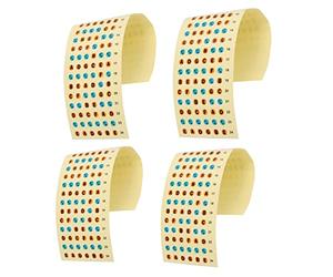 Guitar Fretboard Sticker, 4Pcs Guitar Note Stickers Learn Guitar Tabs Paper Waterproof Sticker Color Coded Frets Map Sticker for Guitar, Skateboard, Laptop