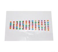 Guitar Fretboard Stickers Colour Coded Note Decals for Learning Scales Chords - PVC Material 19.5x11cm(Transparent)