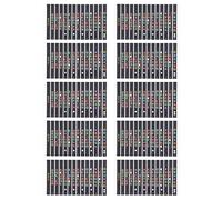 Guitar Fretboard Stickers Easy Memorizing Beginners Enjoyable Learning Guitar Notes Suitable Electric Folk Guitars (T-101B [Black background colored face])