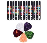 Guitar Fretboard Stickers - Fretboard Stickers, Fret Markers | Removable Guitar Neck Sticker for Learning, Teaching | Visual Aid for Guitarists, Students, Teachers