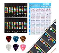 Guitar Fretboard Stickers With 2 Scale Stickers And 6 Picks Color Coded Notes Guitar Chord Poster Guitar Chord Suppressor Guitar Learning Tool Guitar Accessories For Beginners