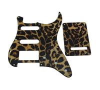 Guitar Full Face Pickguard 11 Hole HSS Guitar Pickguard 3D Printed Plastic For ST Style Pickguard Anti-scratch Plate Tremolo Cover Screws Various Colors(Leopard Stripe1)