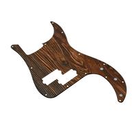 Guitar Full Face Pickguard 3D Printed Plastic Pickguard for PB Guard for Precision Bass Guitar with Screws(Wood Pattern)