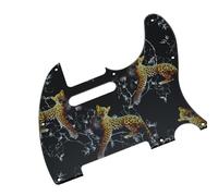 Guitar Full Face Pickguard 8-hole guitar pickguard 3D printed plastic plate with screws for TL multiple colors(Leopard Stripe)