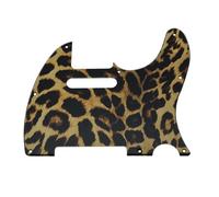 Guitar Full Face Pickguard 8-hole guitar pickguard 3D printed plastic plate with screws for TL multiple colors(Leopard Pattern)