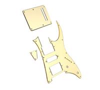 Guitar Full Face Pickguard Electric Guitar Pickguard HSH Gold Double Coil Pickup Replacement Guard 10 Holes For RG250 Style