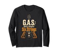 Guitar G.A.S. Gotta Acquire Six Strings Guitarist Gift Long Sleeve T-Shirt