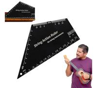 Guitar Gauge Fret Rocker, Stainless Steel Precision Set Tool For String Height, Precision Measurement Luthier Tool For Mandolins Banjos Ukulele Adjustment