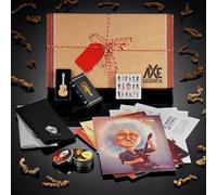 Guitar Gift Box Set by Antony Scott | Includes Pick Geek Jazzy Pick Set | Geepins Enamel Martin Guitar Pin | 2-Pack Micro-fibre Polish Cloths | 3 x A5 Caricature Prints | 3 x Chord Scales Charts