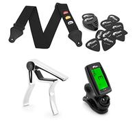 Guitar Gift Pack - Guitar Picks, Strap, Tuner and Capo