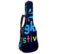 Guitar Gig Bag Guitar Backpack with Adjustable Shoulder Strap Guitar Case for Under 42 Inch Bass Classical Folk Guitar Songkran Thai Festival Water Gun