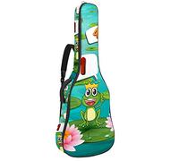 Guitar Gig Bag Waterproof Zipper Soft Guitar Backpack for Bass Acoustic & Classical Folk Electric Guitar Case Counting Numbers with Frogs
