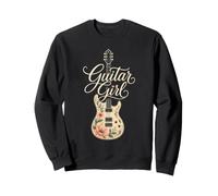 Guitar Girl Cute Guitarist Girls Who Play Guitar Gift Sweatshirt