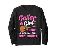 Guitar Girl Like a Normal Girl Only Louder Long Sleeve T-Shirt