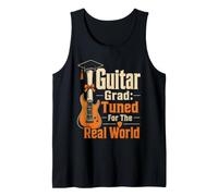 Guitar Graduation Tuned for The Real World Vintage Gift Tank Top