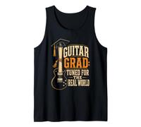 Guitar Graduation Tuned for The Real World Vintage Gift Tank Top