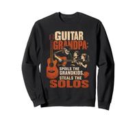 Guitar Grandpa Spoils Grandkids Steals Solos Funny Gift Sweatshirt