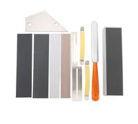 Guitar Grinding Tools Fret File Leveling Ruler String Spreader Sandpaper Kit for Guitarists Material Aluminum Stainless Steel