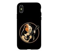 Guitar Guinea Pig Vintage Retro Acoustic Guitarist Gift Case for iPhone X/XS