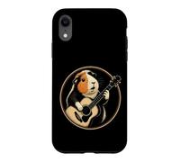 Guitar Guinea Pig Vintage Retro Acoustic Guitarist Gift Case for iPhone XR