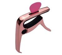 Guitar, Guitar Zinc Alloy For Acoustic For Electric with Bridge Pin Puller Pick Slot For Acoustic Electric Bass (Rose Gold)