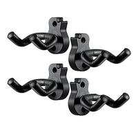 Guitar Hanger 4 Pack Wall Mount Holder Hooks for Acoustic, Electric and Bass Guitars, Ukulele