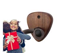 Guitar Hanger - Beech Walnut Iron Material | 6 Inch Pick Hook Rack, 230 g, Fashionable Wall Mount, Improves Presentation for Folk Bass Instruments and Hanging Storage in the Studio