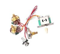 Guitar Harness 1 Set Electric Guitar Pre Wiring Kit 5 Level Volume Tone Control Harness 1T1V Potentiometer 250K