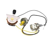 Guitar Harness 1T1V 2T1V Coil Breakout Guitar Wiring Harness Pre wired Circuit 5 Way Push Pull 500K (1T1V)