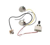 Guitar Harness Electric Guitar Wiring Harness Kit 3 Way Toggle 1 Volume Knob 1 Tone Knob 500K Resistor Instrument