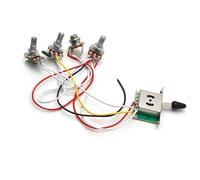 Guitar Harness Kit Guitar Wiring Harness Prewired 3X 500K Pots 1 Volume 2 Tone Control Knobs