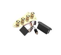 Guitar Harness Pre wired Bass Control Panel Easy to Install Guitar Replacement Parts Harness Assembly 3 Colors Available(Gold)