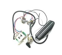 Guitar Harness Pre wired Wiring Harness 1 Pack with Dual Hot Rail Metal PVC for ST SQ Electric Guitar Replacement