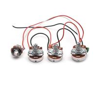 Guitar Harness Wire Harness Pre Wiring Kit for Bass Guitar with 250K Big Potentiometer 1/2 Volume and 1 Tone (JB Circuit 2V1T)