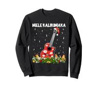 Guitar Hawaiian Mele Kalikimaka Ukulele Guitar Christmas Sweatshirt
