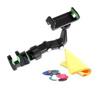 Guitar Head Clip Holder Live Broadcast Bracket Stand Tripod Clip Includes Pick Holder and Cleaning Cloth Guitarist Phone Clamp
