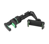 Guitar Head Phone Mount Holder Adjustable Multi-node Clamp with Picks and Wiping Cloth Green Black