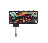 Guitar Headphone Amplifier Classical Rock Pocket Small Guitar Headphones Amplifier USB Rechargeable for Musicians