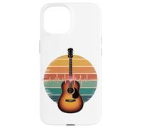 Guitar Heartbeat Retro Vibe Acoustic Melody Case for iPhone 15